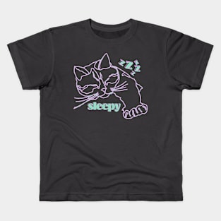 Sleepy Cat Kids T-Shirt